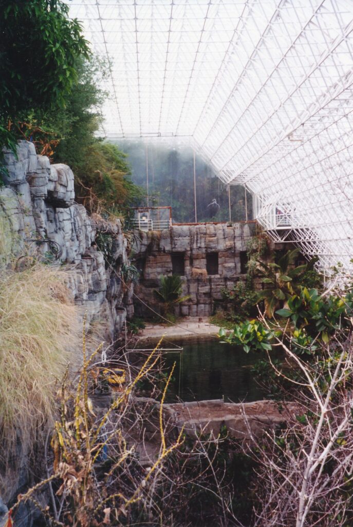 A variety of climates and terrains are contained in Biosphere 2, which has plenty of insects, too.