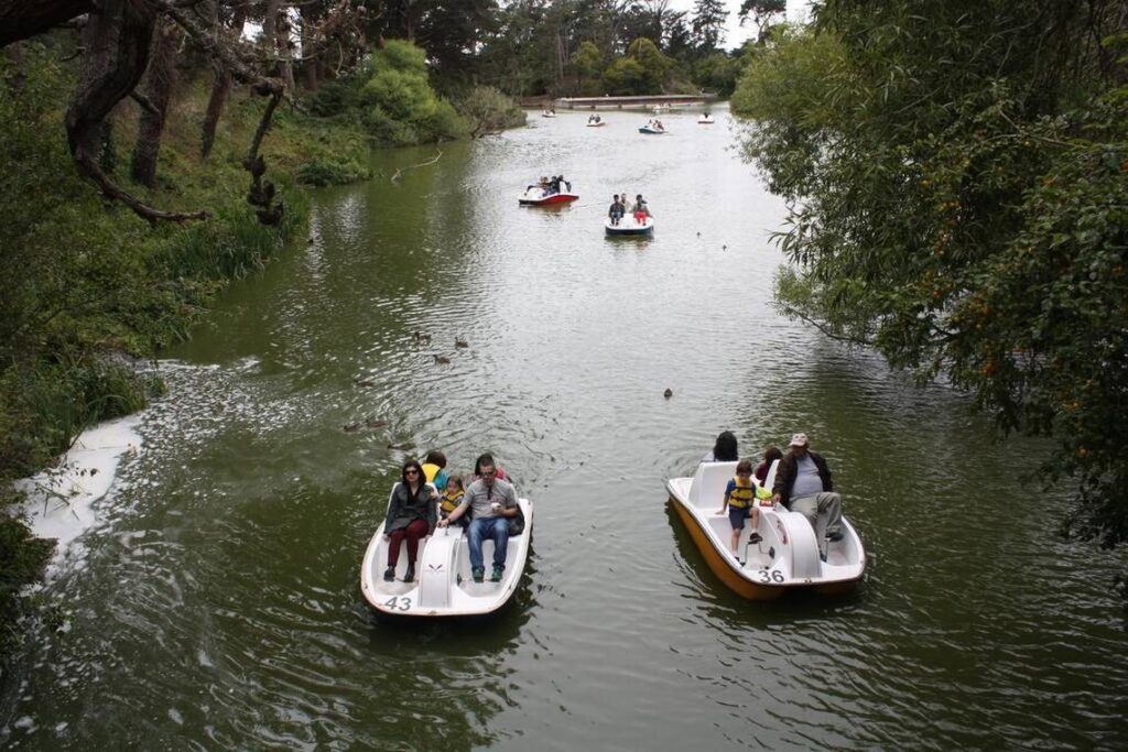 Paddle boats represent one of the many family-friendly options visitors have at Golden Gate Park.