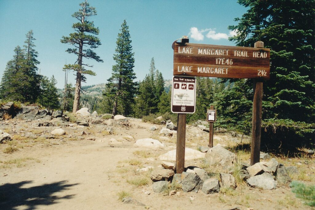 You can take your dog on the Lake Margaret Trail but bring a leash in case you meet other pooches.