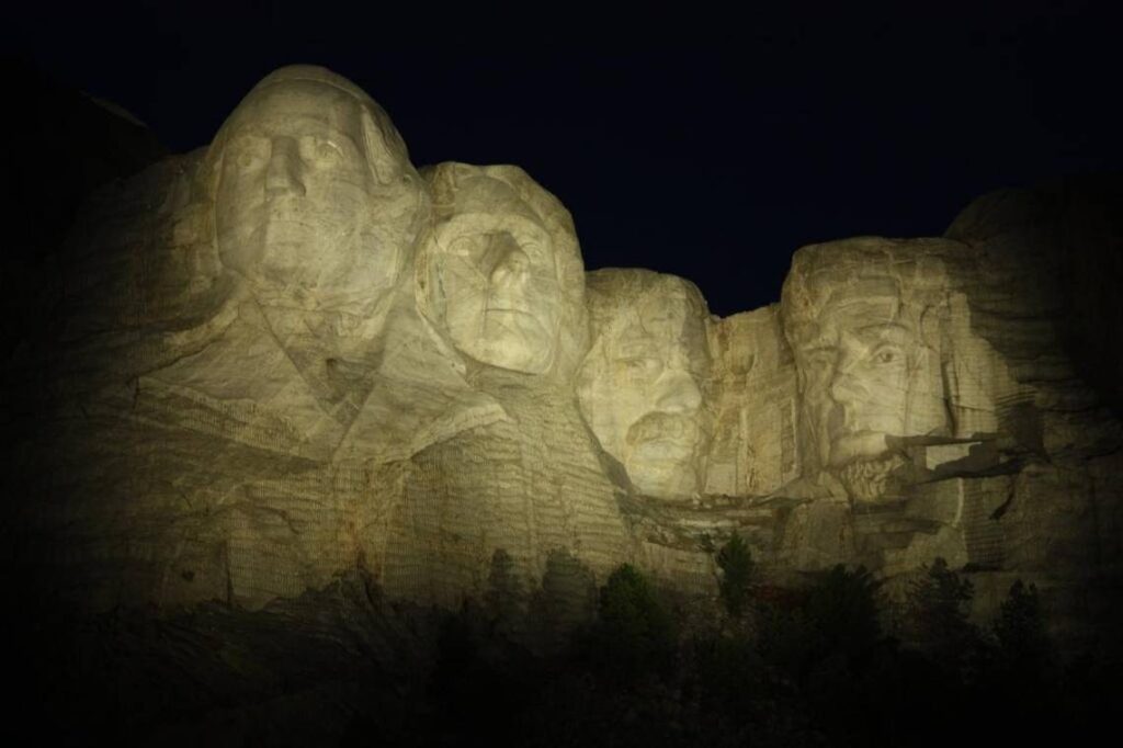 A summertime night show is among the offerings at Mount Rushmore National Memorial.