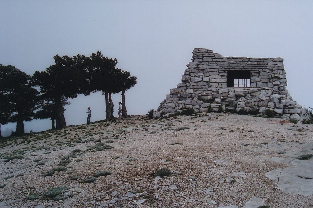 The Kiwanis Cabin, composed mostly of bricks, was constructed by the Civilian Conservation Corps.