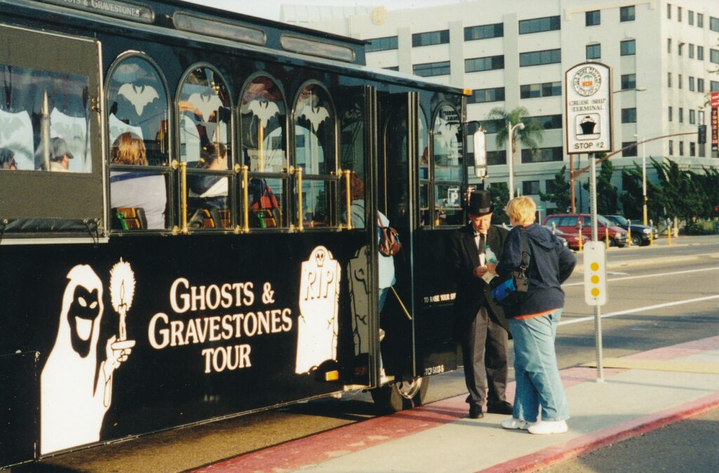 All aboard the Ghosts & Gravestones tour kicks off in San Diego. which has goofy elements, for sure.